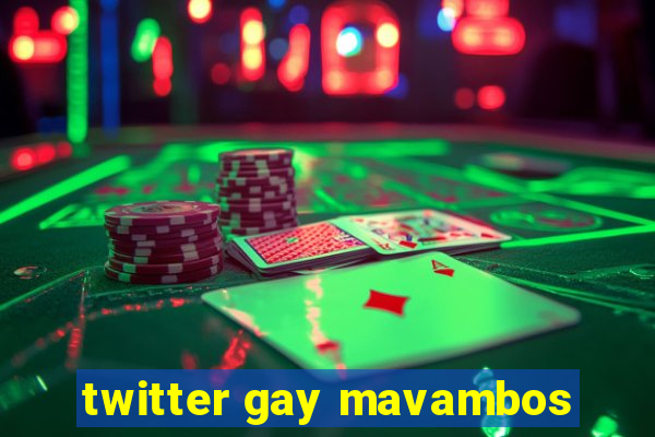 twitter gay mavambos